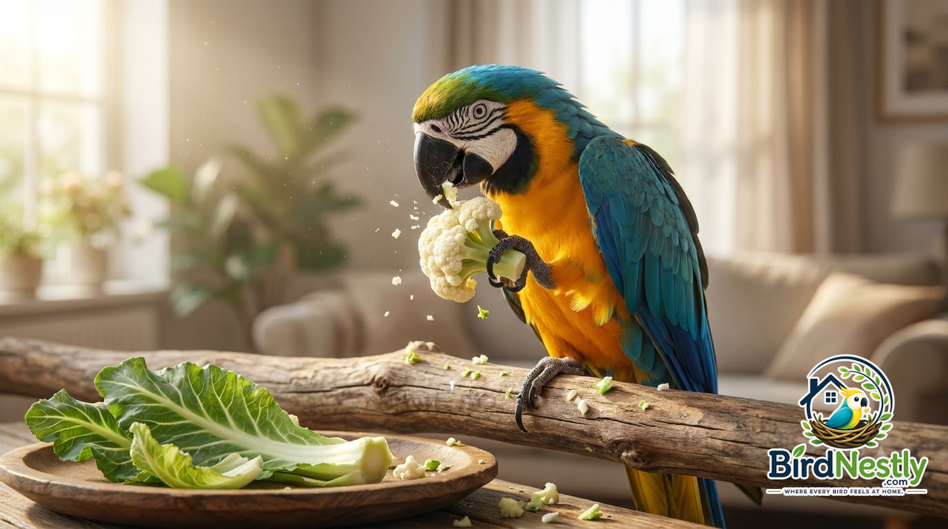 Can Parrots Eat Cauliflower? Raw, Cooked, Stems and Leaves Explained