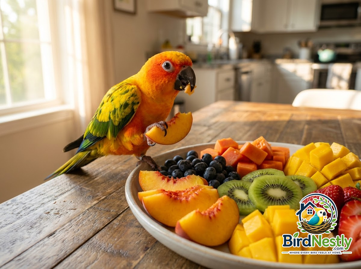 Can Parrots Eat Peaches? Here’s What I’d Put in My Bird’s Bowl