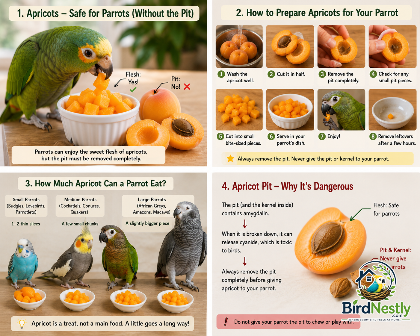 Can Parrots Eat Apricots? What Owners Need to Know Before Sharing One
